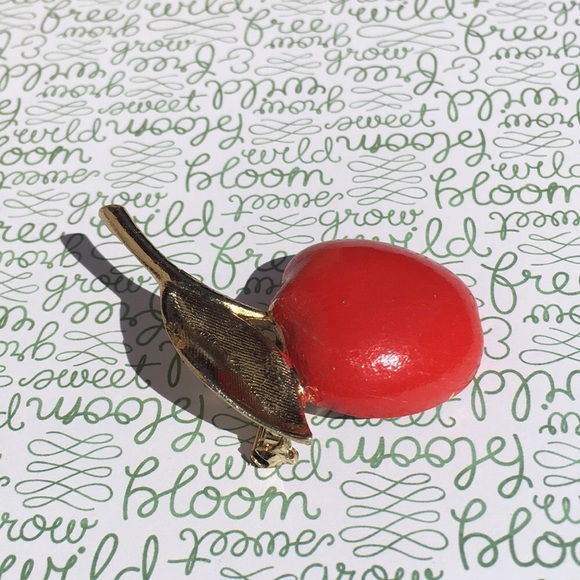 Cherry brooch pin 2.25“ by 1” pin up style - Picture 2 of 8